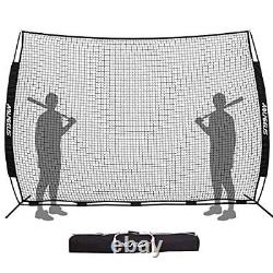 Sports Barrier Net, Sports Net, Barricade Backstop Net, Perfect for 12X9Ft-Black