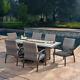 Sunvilla Cobalt 7-Piece Fire Outdoor Dining Set