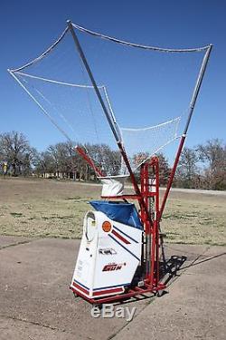THE GUN SHOOT-A-WAY 6000 BASKETBALL TRAINER, AUTO THROW BACK, WORKS NICE