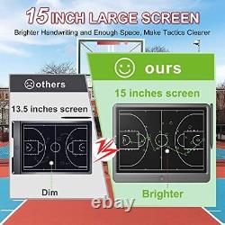 TUGAU Basketball Coaching Board Inch LCD Basketball Strategy Board with Stylu