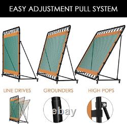 Tennis Rebounder 12'X6', Adjustable Tilt Rebound Net, Multi-Sport Training Bounc