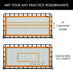 Tennis Rebounder 12'X6', Adjustable Tilt Rebound Net, Multi-Sport Training Bounc