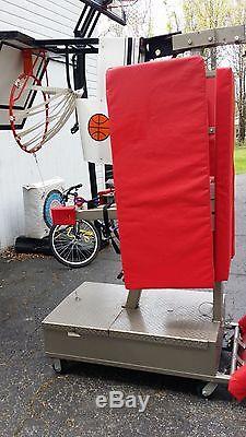 The DOMINTOR Shoot A Way Basketball Post Training Station Machine Hoop Rebound