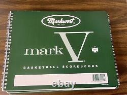 Total Of 9 Markwort Mark V Basketball Scorebook 30 Games Each Book New