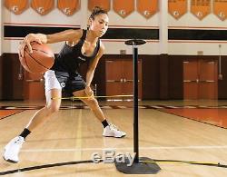 Training Basketball Dribble Stick with 4 Dribble Adjustable Arms & Drill Guide