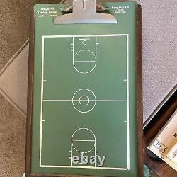 Vintage Magnet KORNEY BOARD Green Basketball Coaches Chalk Board With Magnets