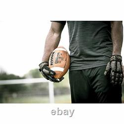 Weighted Anti-Grip Football Gloves for Strength and Resistance Training Large