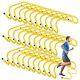 Wettarn 30 Pcs 6 Speed Hurdles Agility Training Hurdles Plyometric Yellow