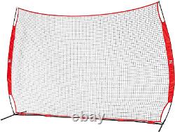 ZELUS 12X 9Ft Barricade Backstop, Sports Barrier Nets for Lacrosse, Basketball