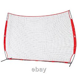 ZELUS 12x 9ft Barricade Backstop, Sports Barrier Nets for Lacrosse, Basketball