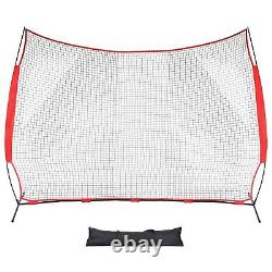 ZELUS Collapsible Barricade Backstop Net 12x9 ft, Net for Lacrosse, Baseball